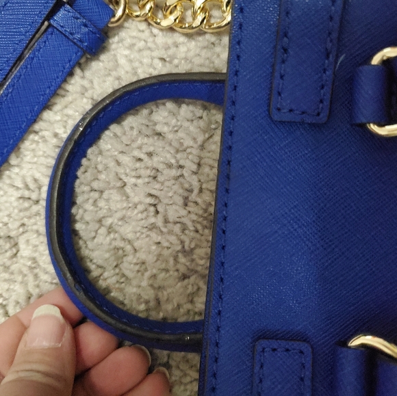 Michael Kors Blue Mini Crossbody Bag - Picture 13 of 16